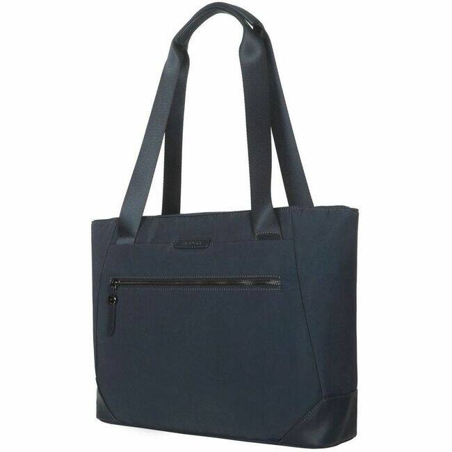 Front. Targus - Targus Avila TBA00102GL Carrying Case (Tote) for 15" to 16" Notebook - Midnight - Water Resistant - Vegan Leather - Blue.