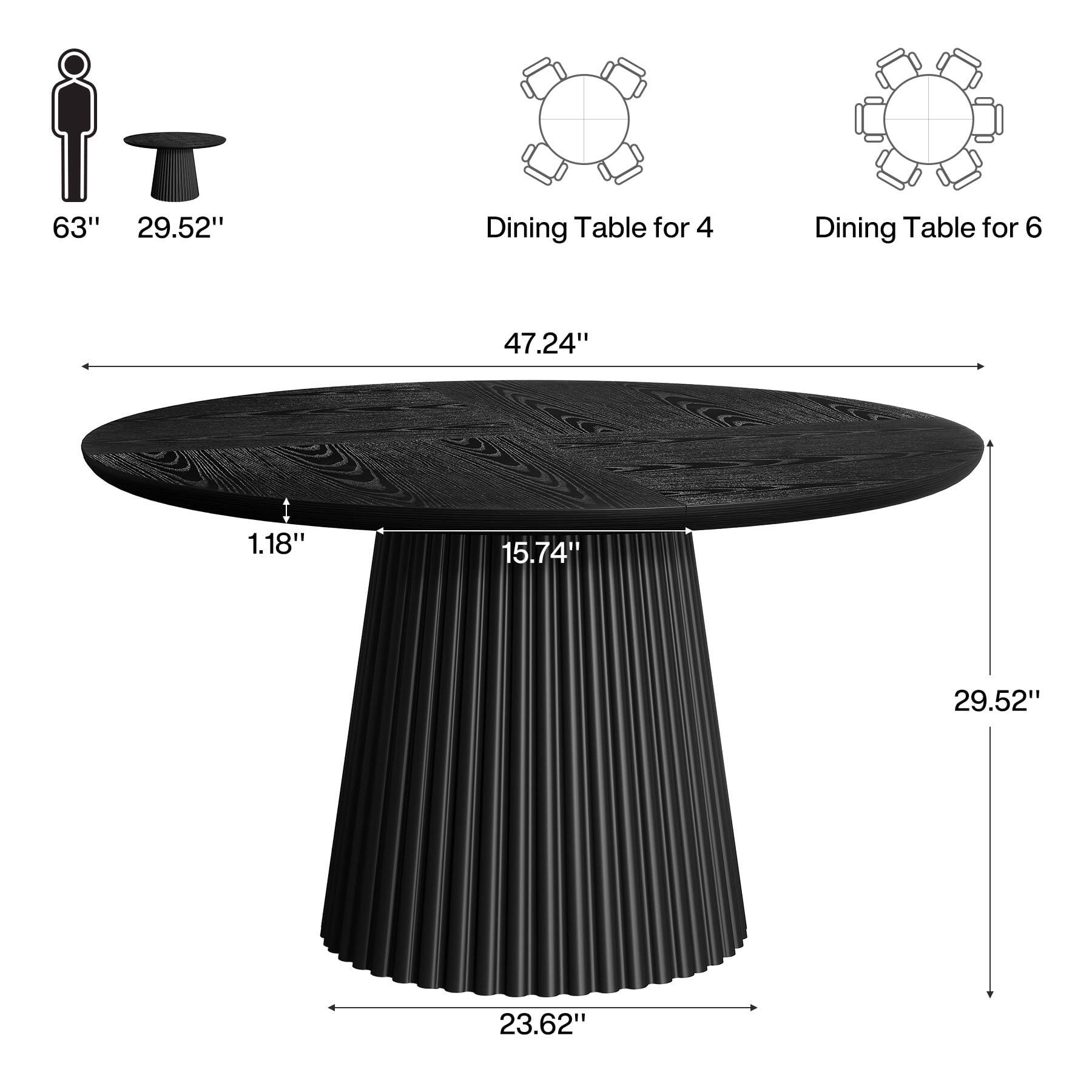 63" 29.52"
Dining Table for 4
Dining Table for 6
47.24"
1.18"
15.74"
29.52"
23.62"