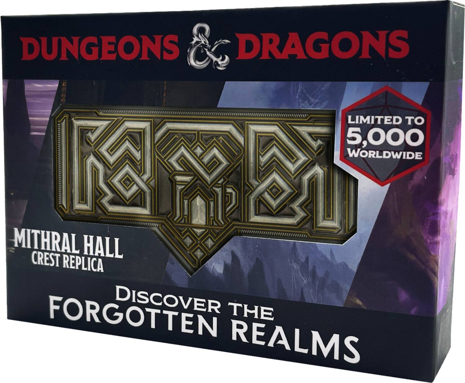 Dungeons & Dragons  
Limited to 5,000 Worldwide  
Mithral Hall Crest Replica  
Discover the Forgotten Realms