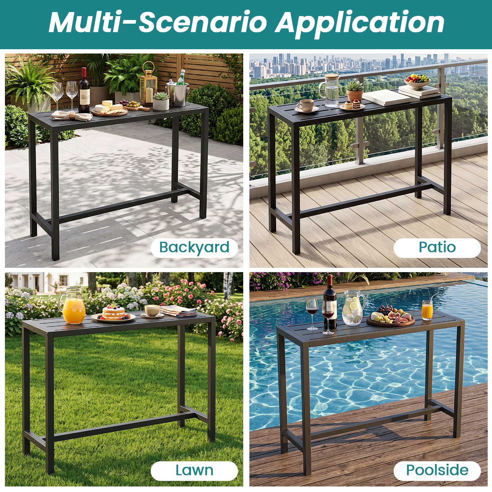 Multi-Scenario Application

- Backyard
- Patio
- Lawn
- Poolside