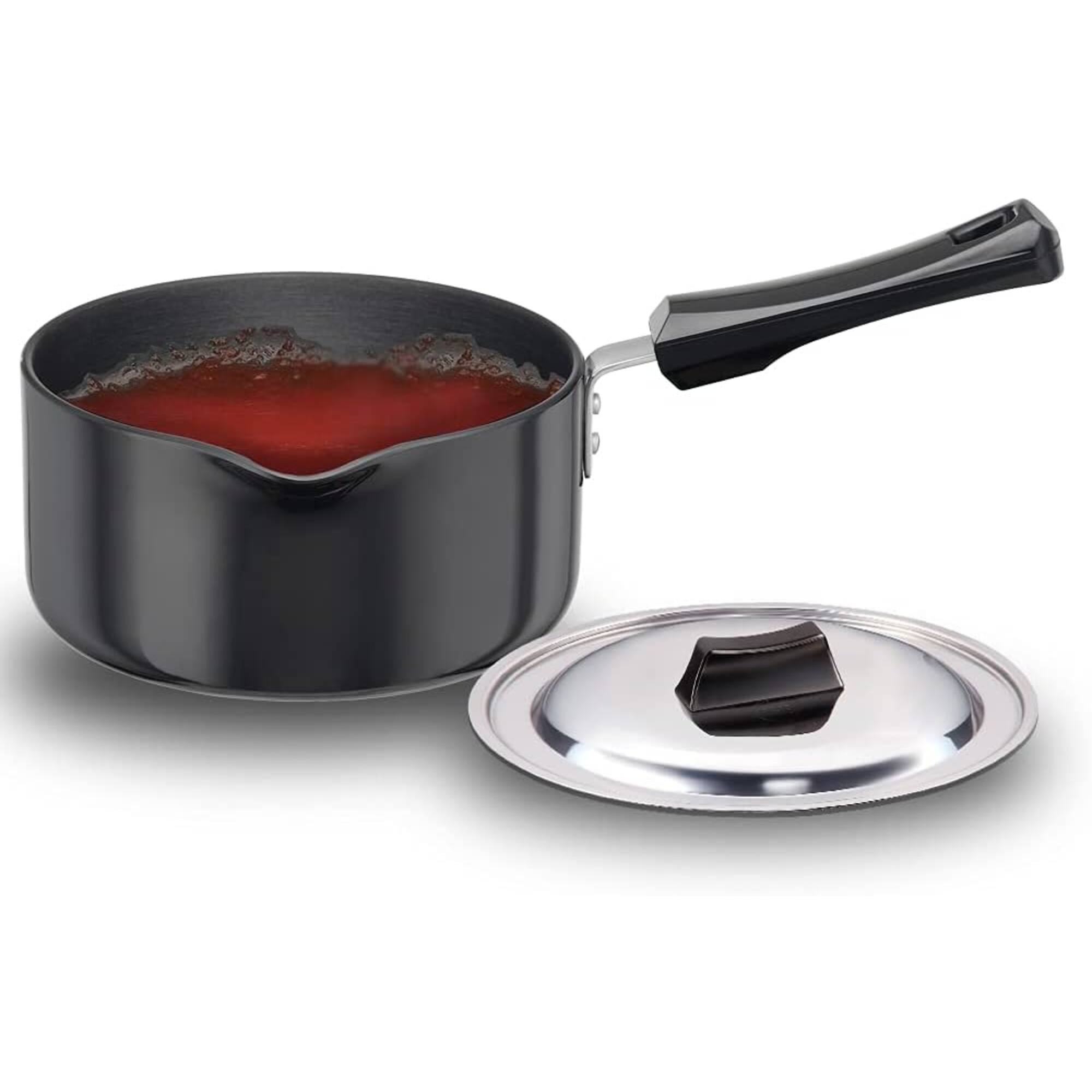 Front. Hawkins - Hawkins IAS20S Futura 2L Hard Anodised Ezee Pour Sauce Pan - Black.