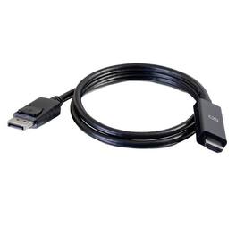 C2G - 757120501954 10 Feet 4K DisplayPort to HDMI Adapter Cable - First End: 1x HDMI Male Digital Audio / Video, Secon - Black