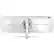 Back. Deco Gear - 49” Curved Super Ultrawide Monitor, 144Hz, HDR, 3840×1080 WDFHD, Adaptive-Sync, HDMI 2.1, DP 1.4, Gaming & Work - White.