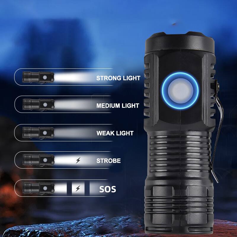 STRONG LIGHT  
MEDIUM LIGHT  
WEAK LIGHT  
STROBE  
SOS