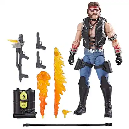 Front. G.I. Joe - G.I. Joe Classified Series #123, Dreadnok Torch, Collectible 6-Inch Action - Orange.