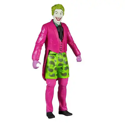 Front. DC Universe - DC Batman 66 Joker 6 Inch Action Figure - Purple.