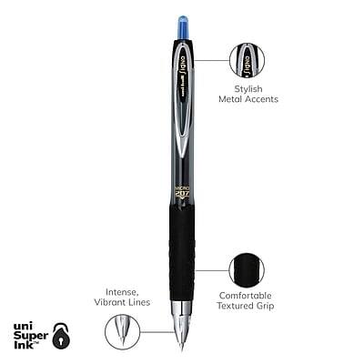 SigNo 1 Signo Stylish Metal Accents MCRO 207  
Intense, Vibrant Lines  
Comfortable Textured Grip  
uni Super Ink™