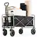 Front. Bestier - CollapsibleWagon Cart ,330 lbs Quantity Portable Utility Wagon with Adjustable Handbar for Camping,Shopping,Outdoor - Black.