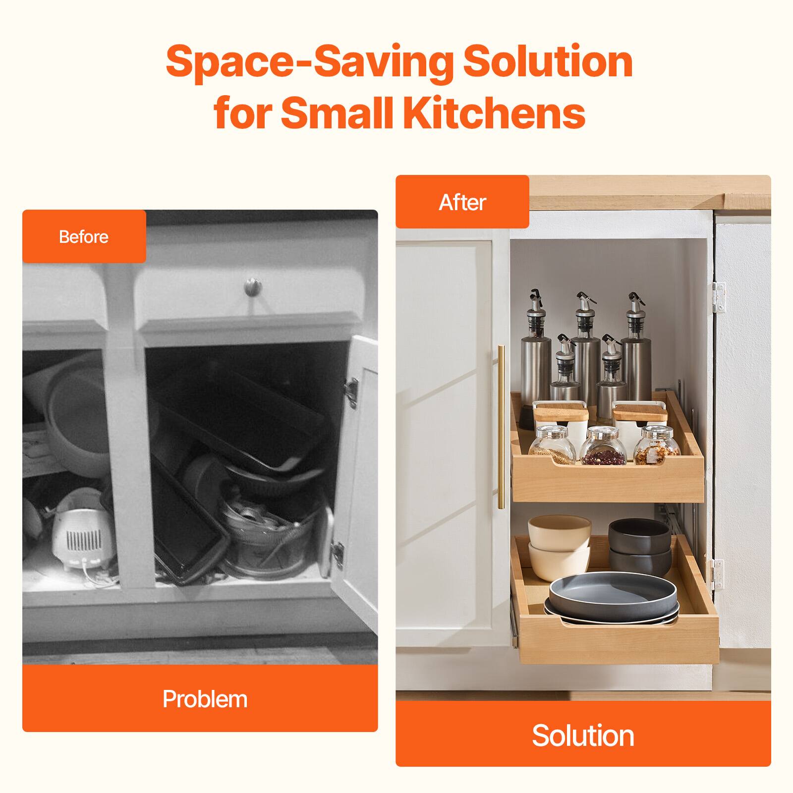 Space-Saving Solution for Small Kitchens

Before
Problem

After
Solution