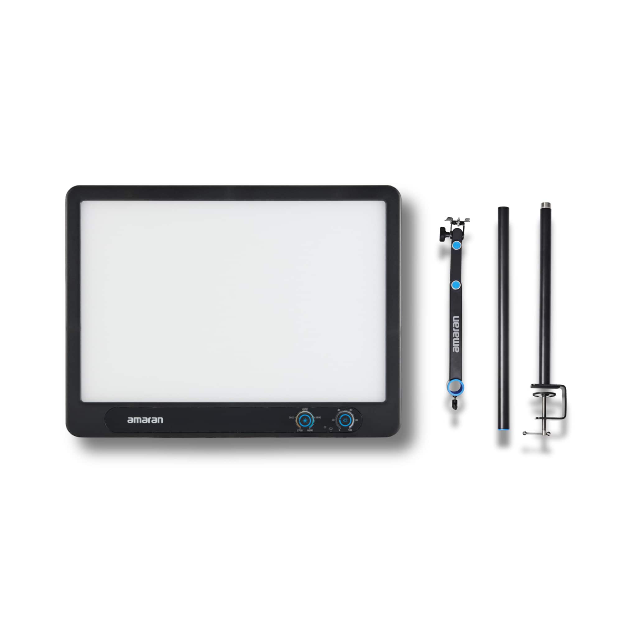 Amaran - Verge Edge-Lit Flicker-Free LED Panel Light (Charcoal, US) Bundle