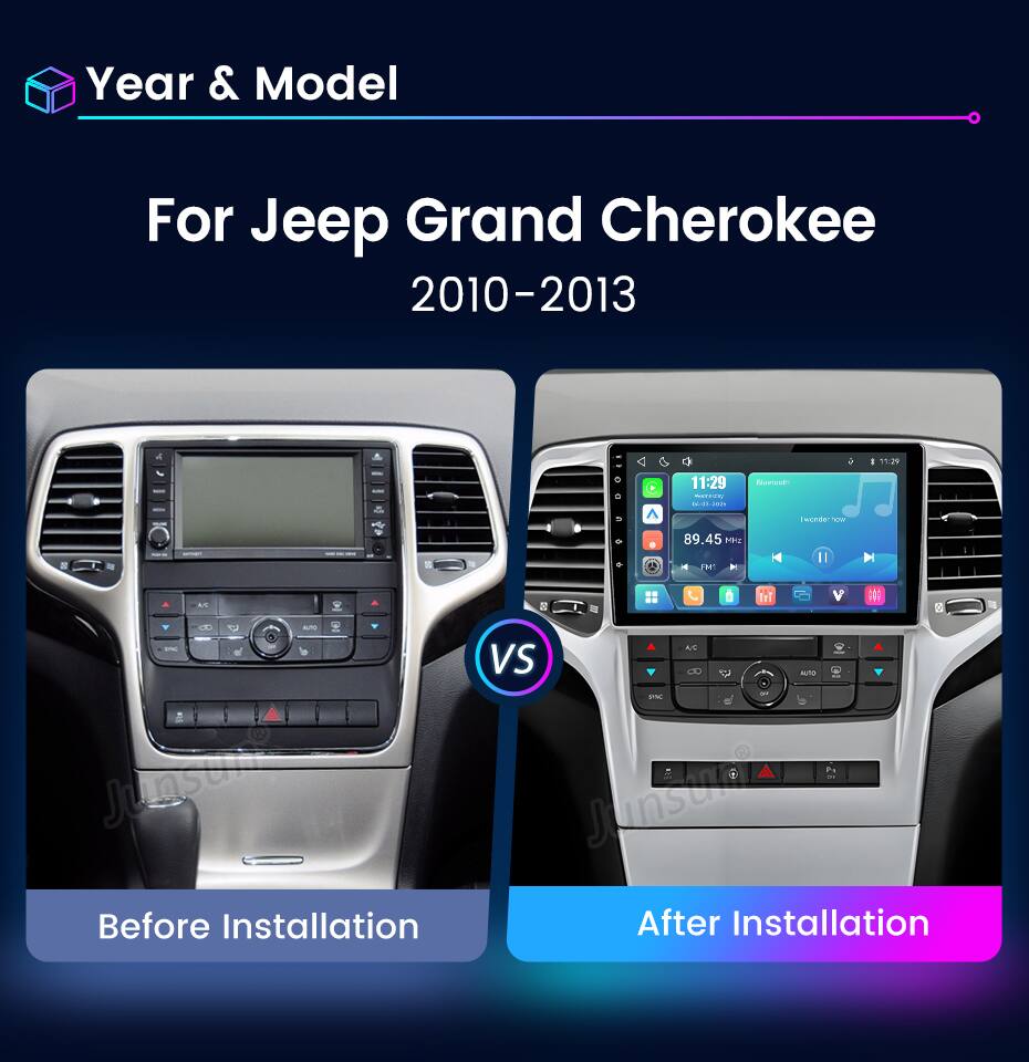 Year & Model  
For Jeep Grand Cherokee 2010-2013  

Before Installation  
After Installation