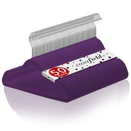 Casafield - 50 Velvet 14-in Kid's Hangers - Purple