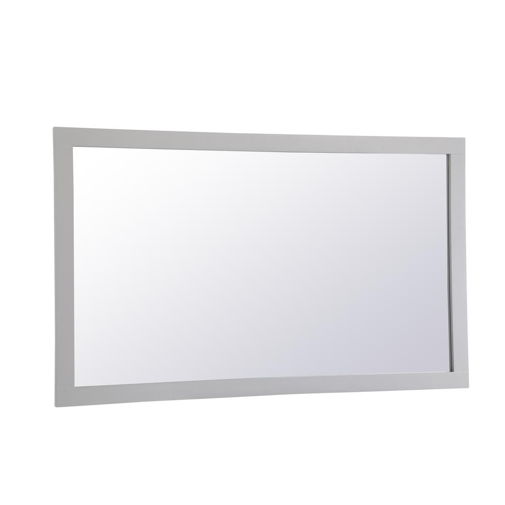 Alt View 1. Elegant Decor - Aqua rectangle vanity mirror 60 inch in Grey - Grey.