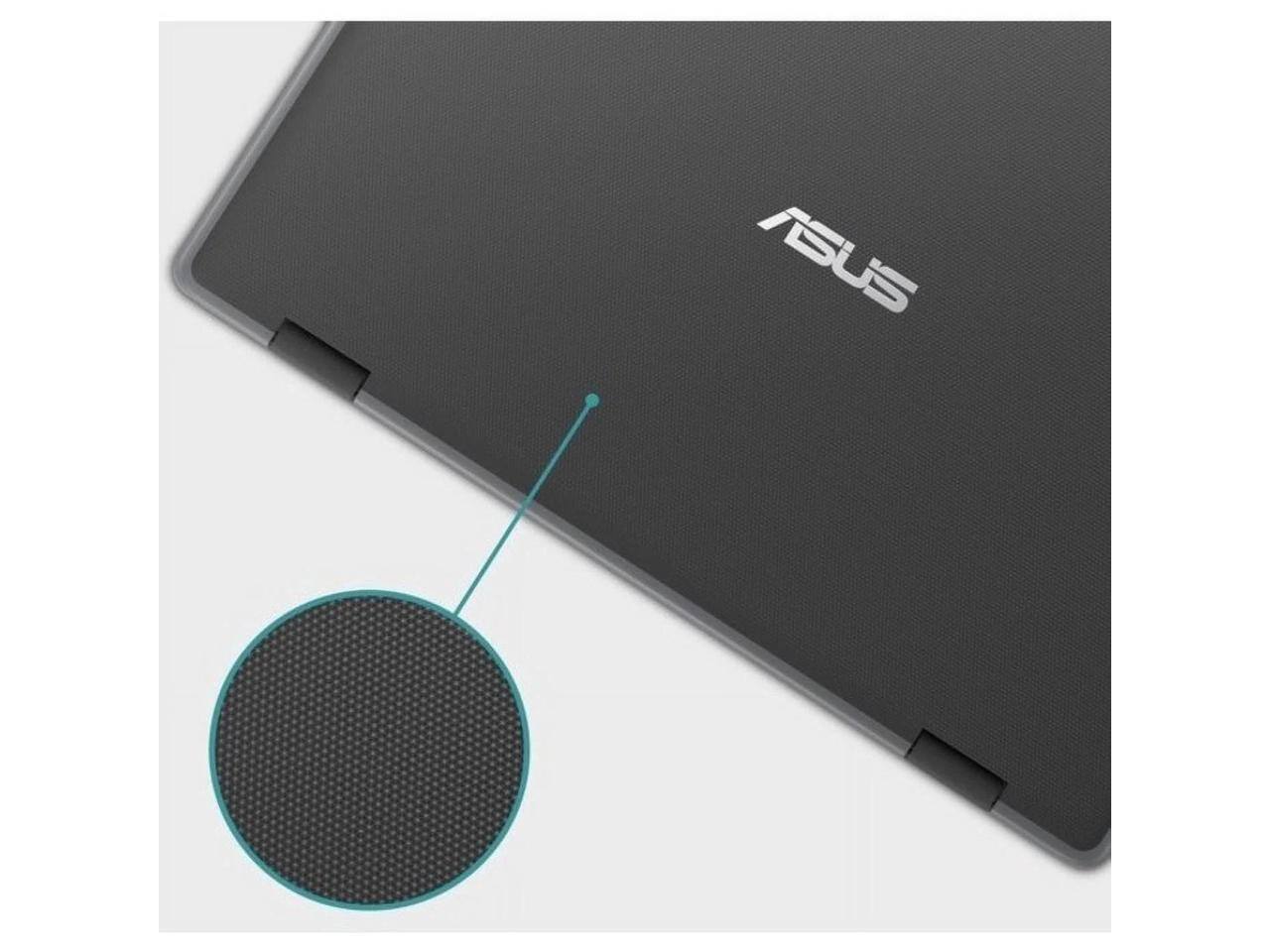 Alt View 5. ASUS - Asus Flip CR1100FKA-YZ182T 11.6" TS Rugged Chromebook, N5100, 8GB, 32GB - Black.
