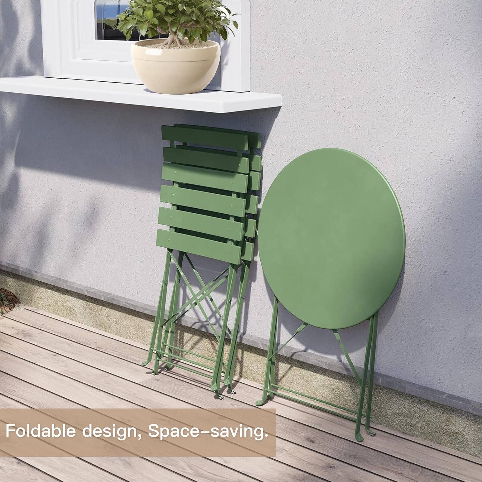Foldable design, Space-saving.