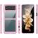 Alt View 11. SaharaCase - Hybrid-Flex Hard Shell Case for Samsung Galaxy Z Flip4 - Clear/Pink.