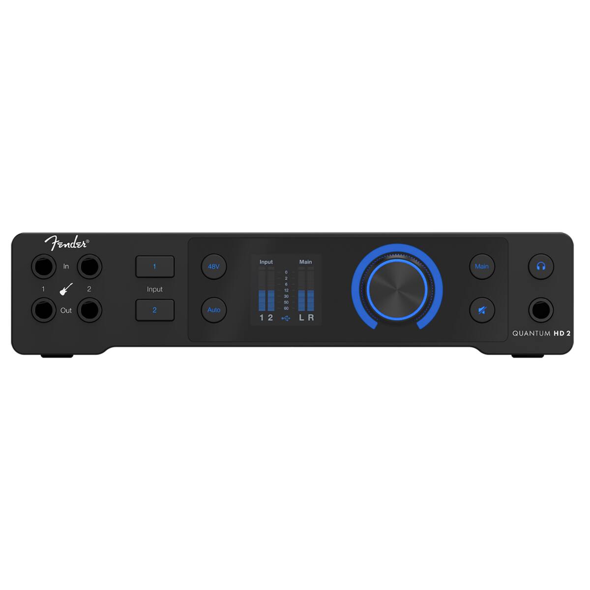 Fender  
Input 1 2  
Output 1 2  
48V  
Input  
Main LR  
Auto  
Quantum HD 2
