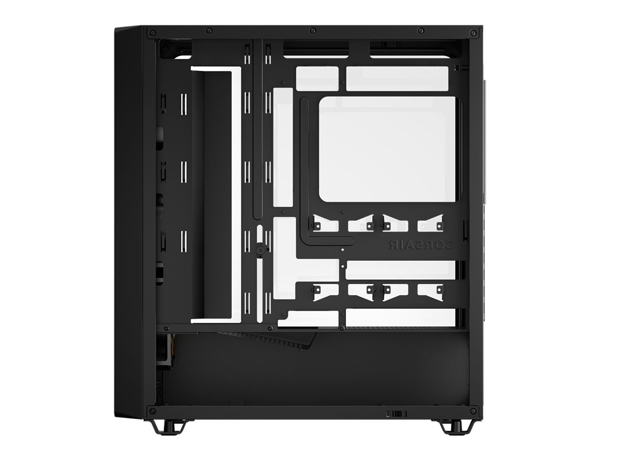 Alt View 1. CORSAIR - CORSAIR 3200D RS ARGB Mid-Tower Chassis, 3x RS120 ARGB Fans, DIY Friendly, Black - Black.