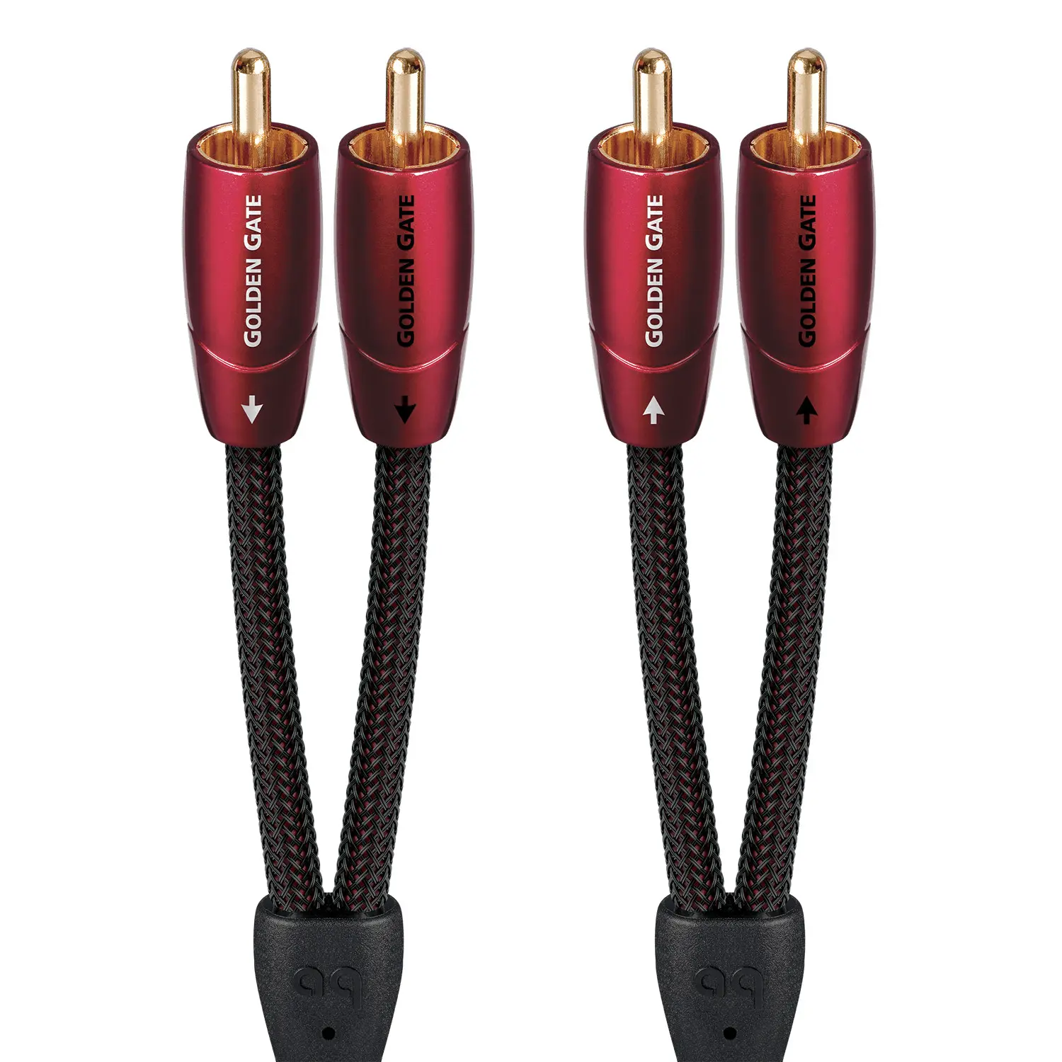 AudioQuest - Golden Gate RCA > RCA 6.5' Analog  Audio Interconnect Cable - Red on Black