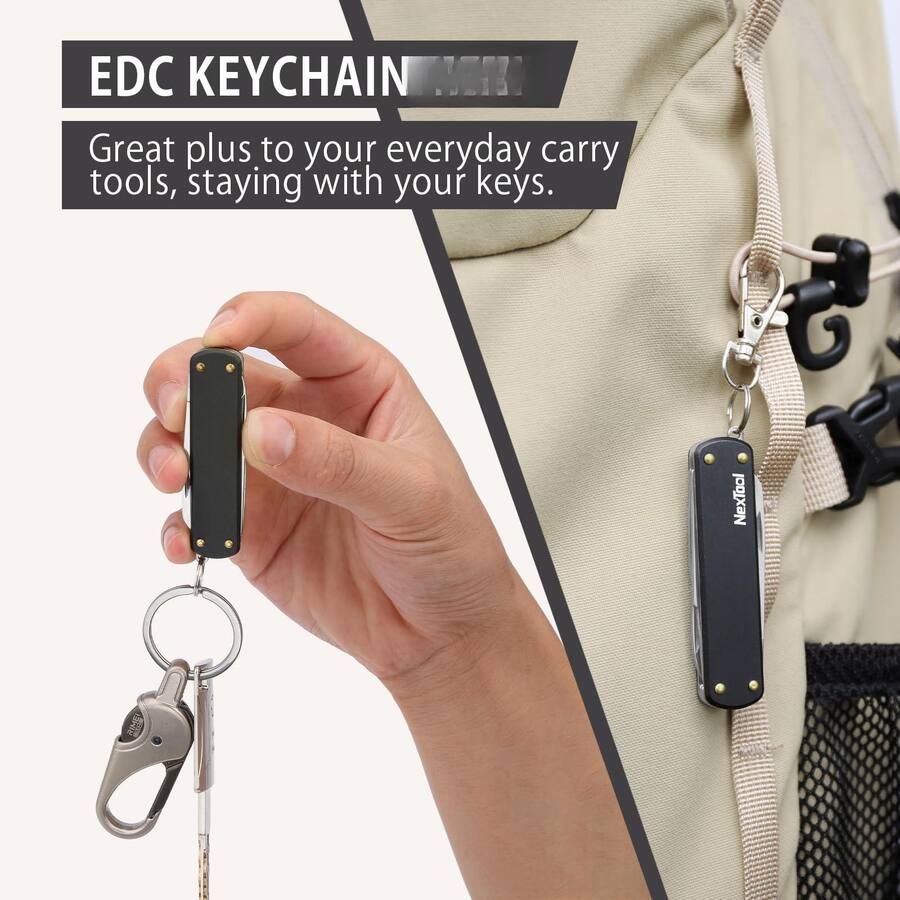 Dapper Styles Keychain 5 In 1 Mini Multitool Key Chians Pocket With ...