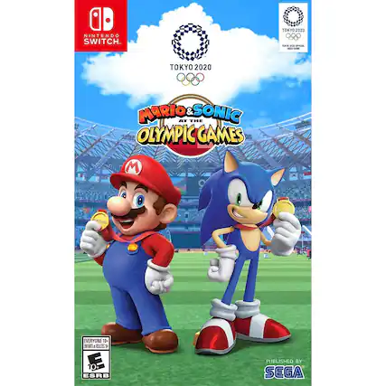 Nintendo Switch
TOKYO 2020
MARIO & SONIC AT THE OLYMPIC GAMES
EVERYONE 10+
ESRB
PUBLISHED BY SEGA - E10+ (Everyone 10+)