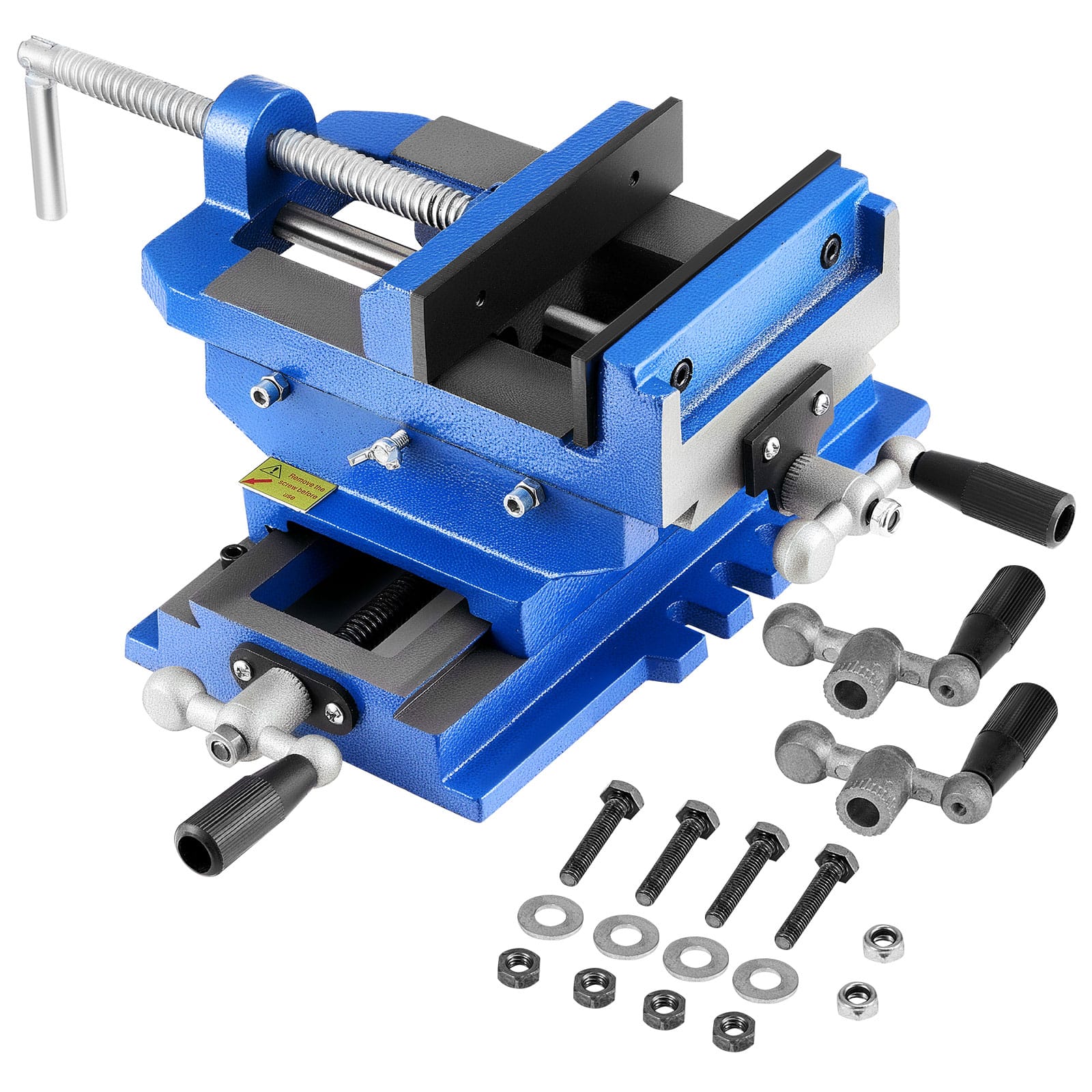 VEVOR Cross Slide Drill Press Vise, 6Inch Jaw Width, 2 Way X Y