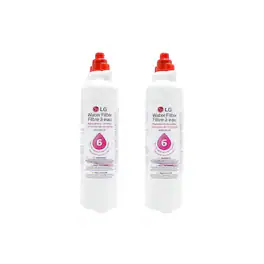 LG - Genuine LT800P 6 Mos/200 Gal Replacement Refrigerator Water Filter (2-Pack)