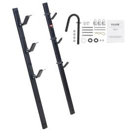 VEVOR - Trimmer Rack, 3 Place Weeder Trimmer Rack, Locking Trim Holder Landscape Trailer Rack Carrier Mount on Open Pickup - Black
