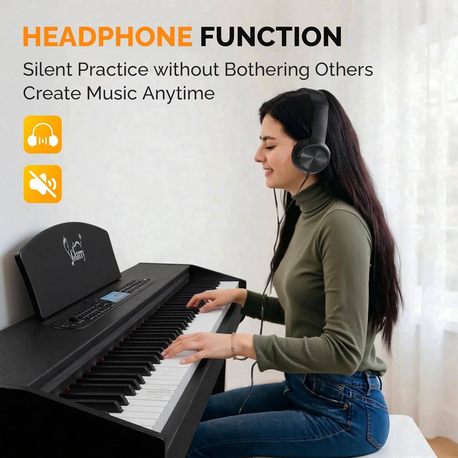 HEADPHONE FUNCTION  
Silent Practice without Bothering Others  
Create Music Anytime