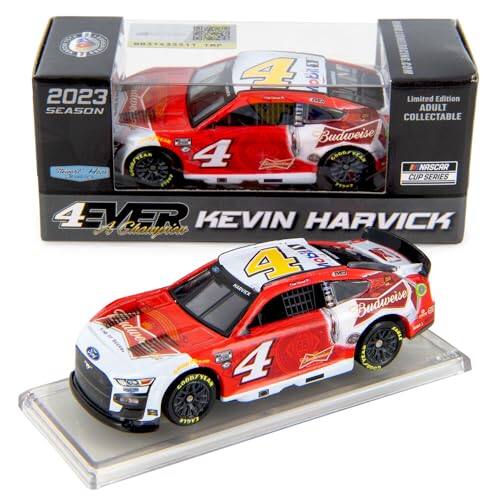 4 2023 KOE Limited Edition SEASON ADULT COLLECTABLE Budweiser CASTAA 4 NASCAR STEEOTE HAN CUP SERIES 4-VER H KEVIN HARVICK Champion 4 obil R TME MARVICK n Budweiser we K TETT SOORIYIAG 4 Evert