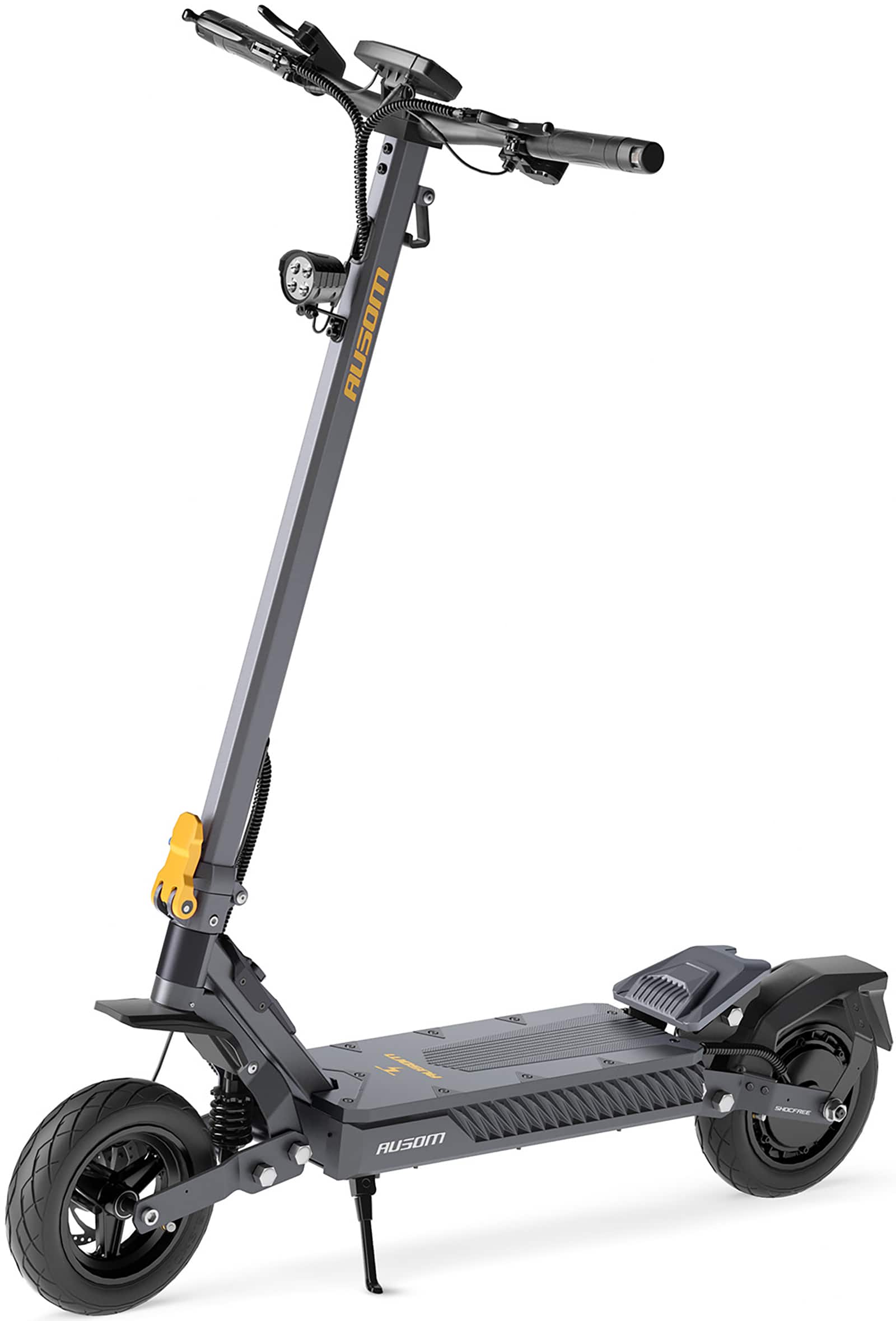 Ausom - Gosoul 2 Foldable Electric Scooter w/ 44 mi Max Operating Range & 20 mph Max Speed, 1100W Motors, 287 lbs Max Load - Dark Gray