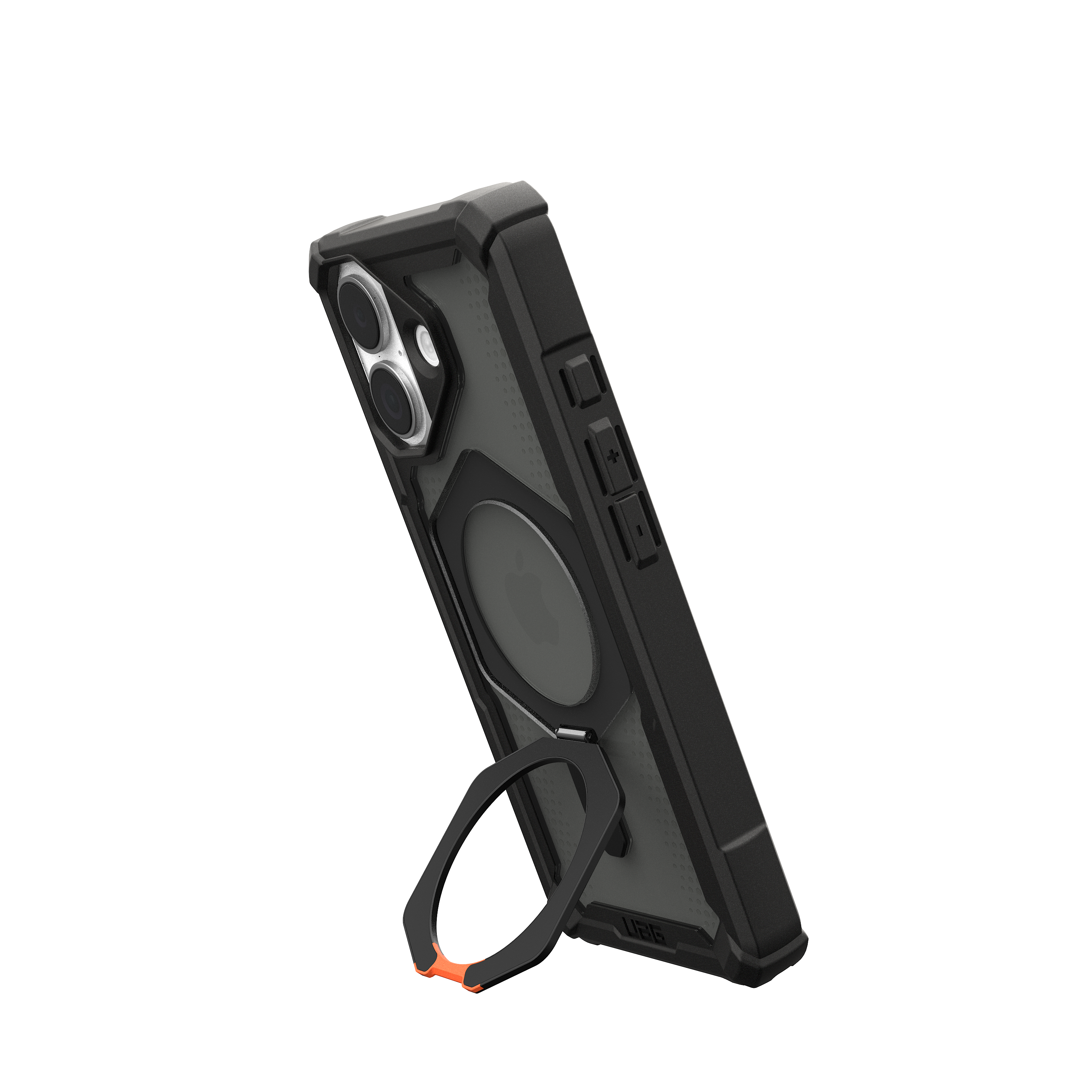 Left. UAG - Plasma XTE Series Case with Magsafe for Apple iPhone 17 - Black/Orange.