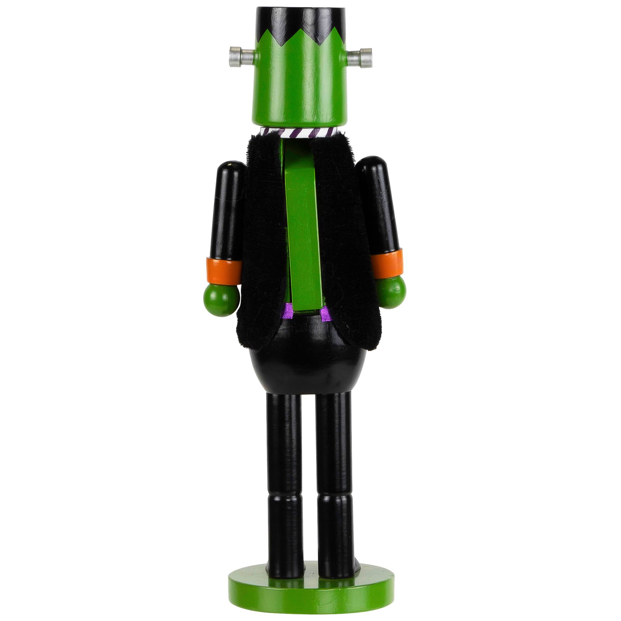 Alt View 8. Northlight - Frankenstein's Monster Halloween Nutcracker - 10.5" - Green and Black - Black.