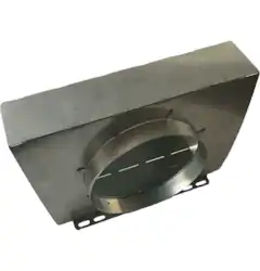 8 Inch Wall Mount Recirculation Kit for Select GE Profile and Monogram Range Hoods - Stainless Steel - Front_Zoom