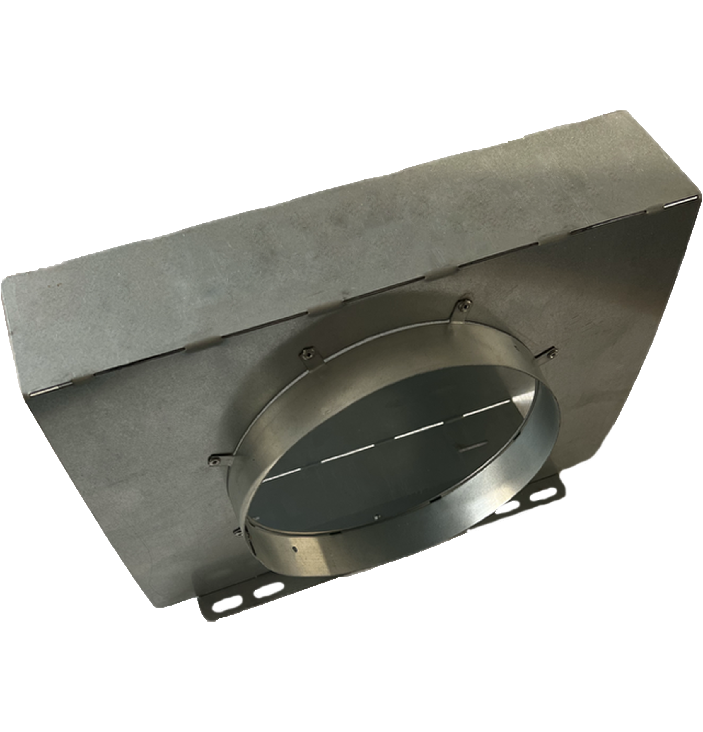 Front. GE - 8 Inch Wall Mount Recirculation Kit for Select GE Profile and Monogram Range Hoods - Stainless Steel.