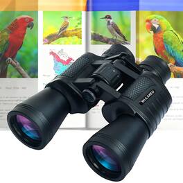 DORLUKFU - 30x50 High Powered Binoculars for Adults, Waterproof Compact Binoculars with Low Light Vision for Bird Watching Hunting