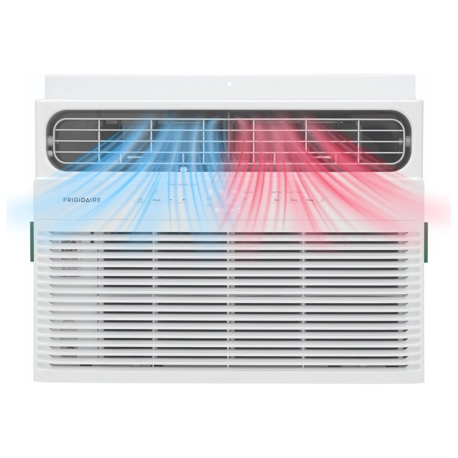 Alt View 4. Frigidaire - 12,000 BTU 550 Sq. Ft. Window Air Conditioner with 11,000 BTU Heater - White.