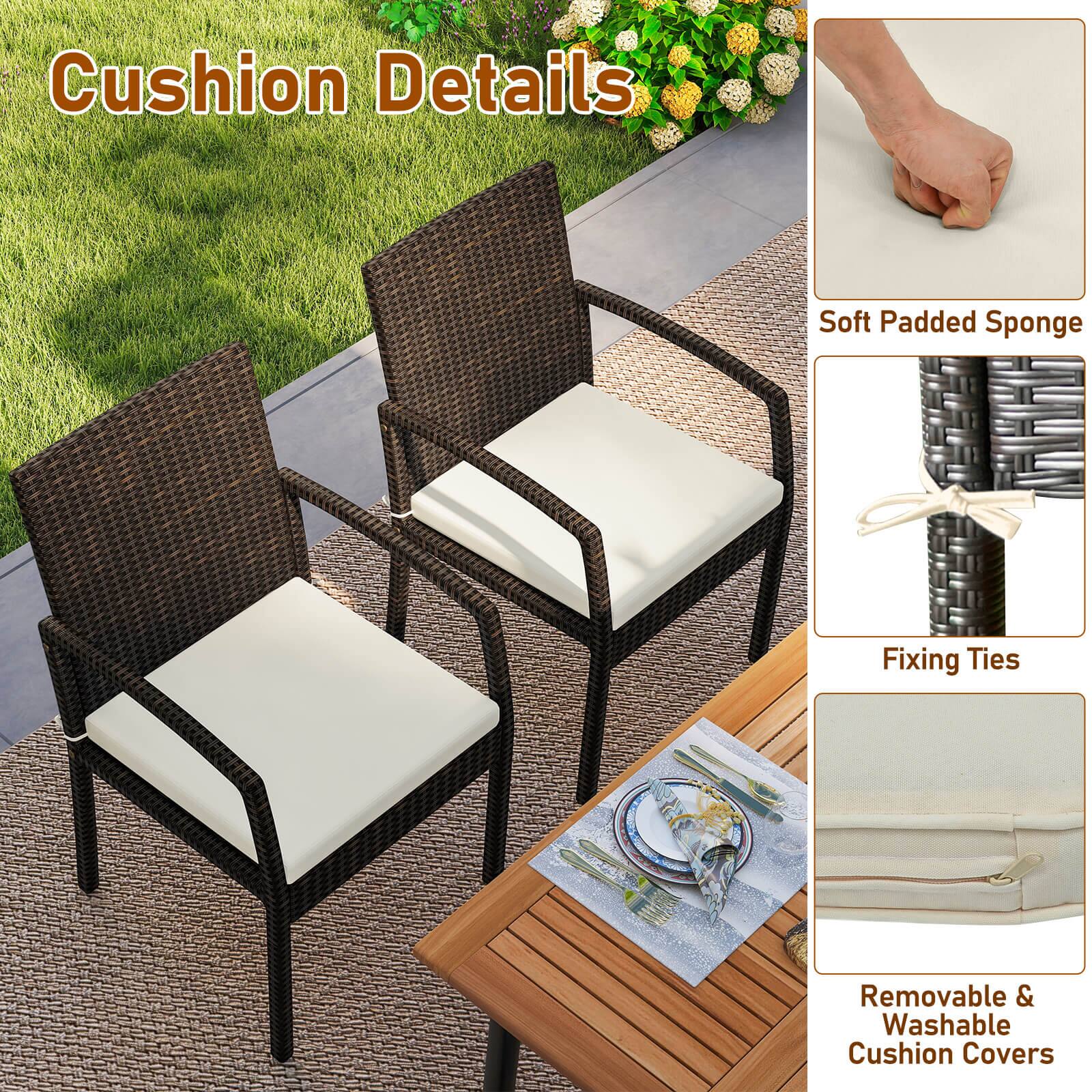 Cushion Details

- Soft Padded Sponge
- Fixing Ties
- Removable & Washable Cushion Covers