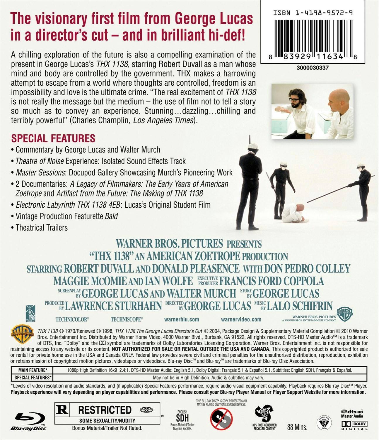 Back. THX 1138 [Blu-ray].