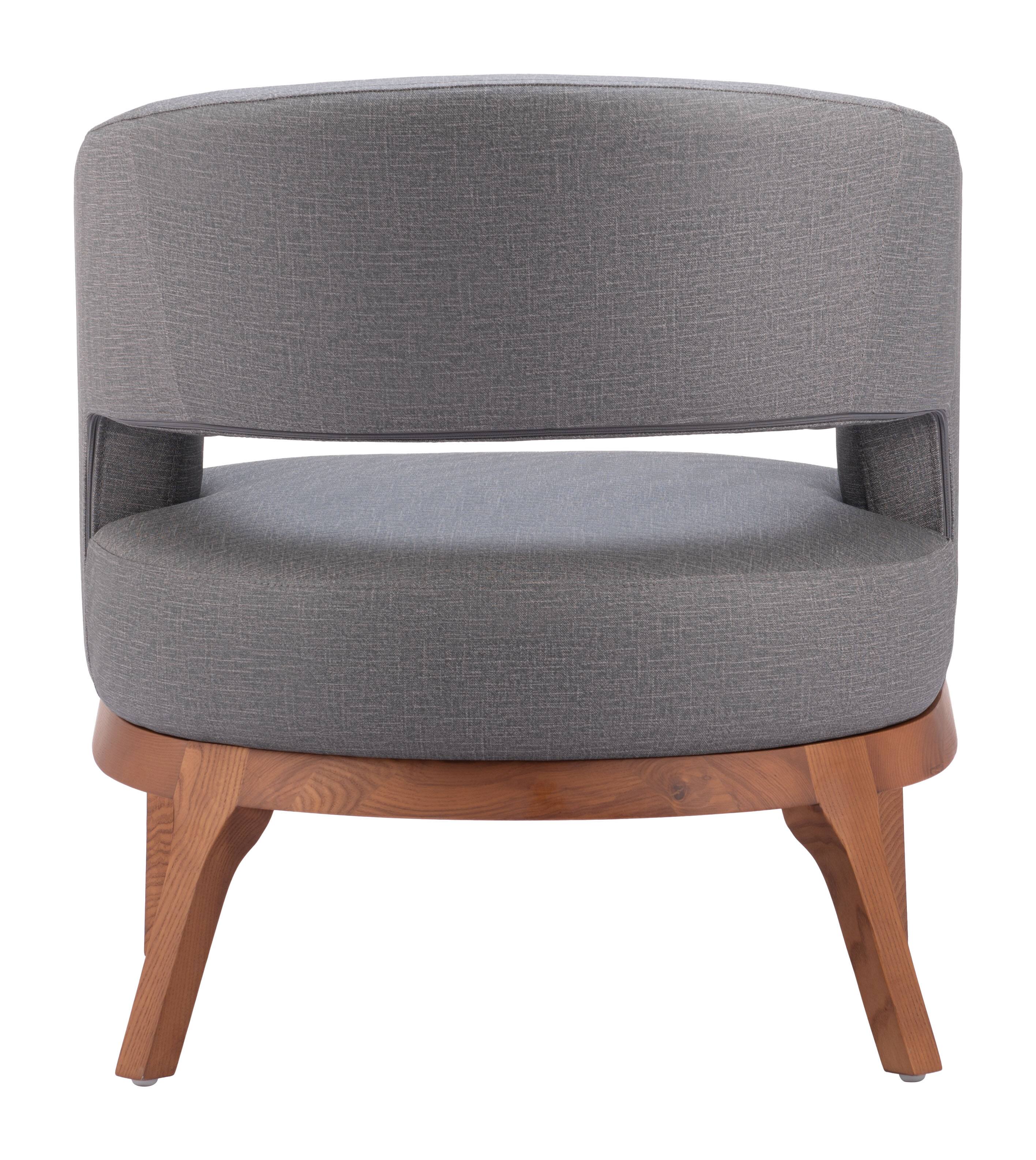 Alt View 2. Hivvago - Penryn Accent Chair Slate Gray - Slate Gray.