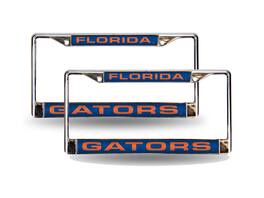Rico Industries - University of Florida Gators Chrome Metal Laser Cut License Plate Frame - Set of 2 Frames - Multi