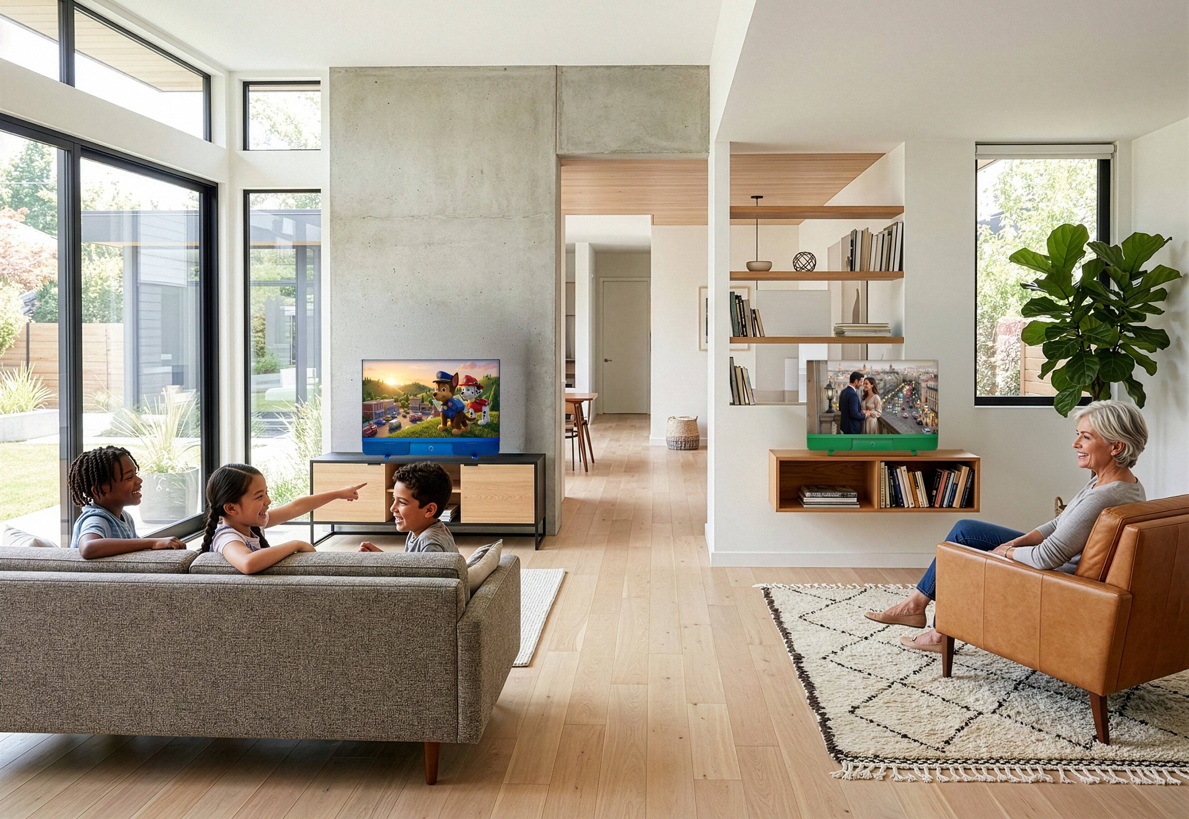 Alt View 10. RCA - RCA EzGo Battery Powered Portable Smart TV 27" FHD 1080p Google TV - Voice Control -ATSC Tuner (Blue) - Blue.