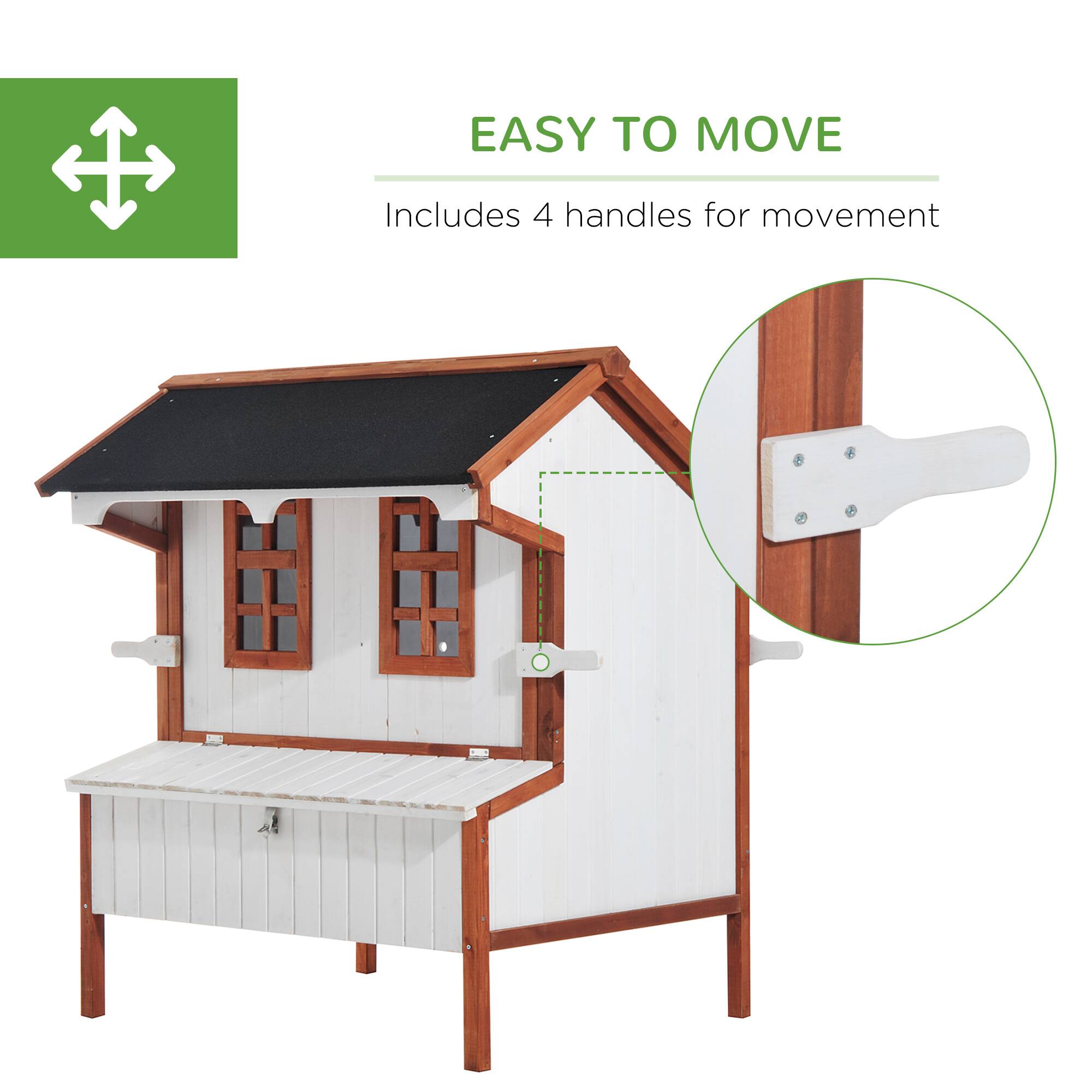 EASY TO MOVE  
Includes 4 handles for movement