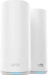 NETGEAR - Orbi 870 Series BE21000 Tri-Band Mesh Wi-Fi 7 System - White - Front_Zoom