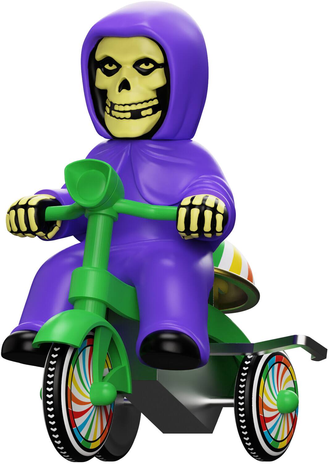 Alt View 3. Super7 - Misfits - Super7 - Misfits - Super Cycles - Fiend (Purple w/Green Trike)   - Collectibles - Multicolor.