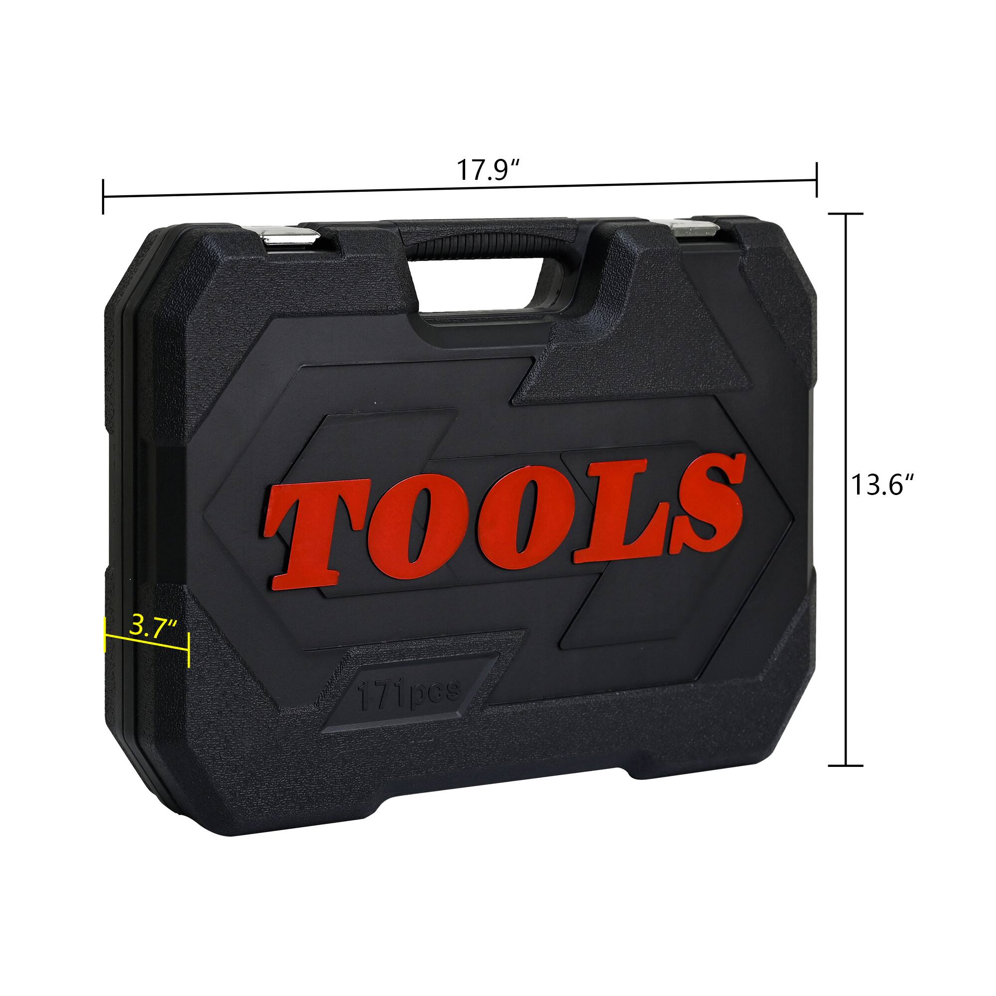 17.9"  
13.6"  
TOOLS  
3.7"  
171pcs