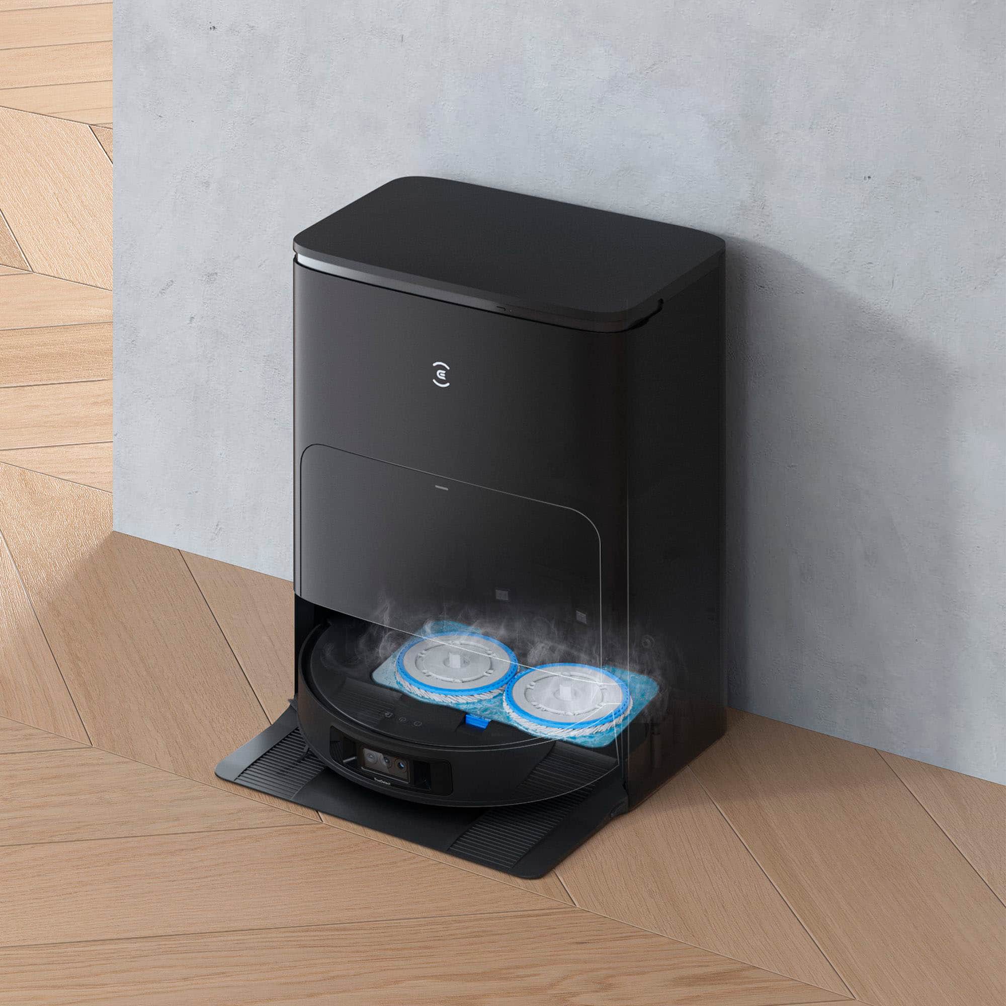 Alt View 15. ECOVACS Robotics - T30S PRO Robot Vacuum & Spinning Mop with Auto-Cleaning Station - Black.