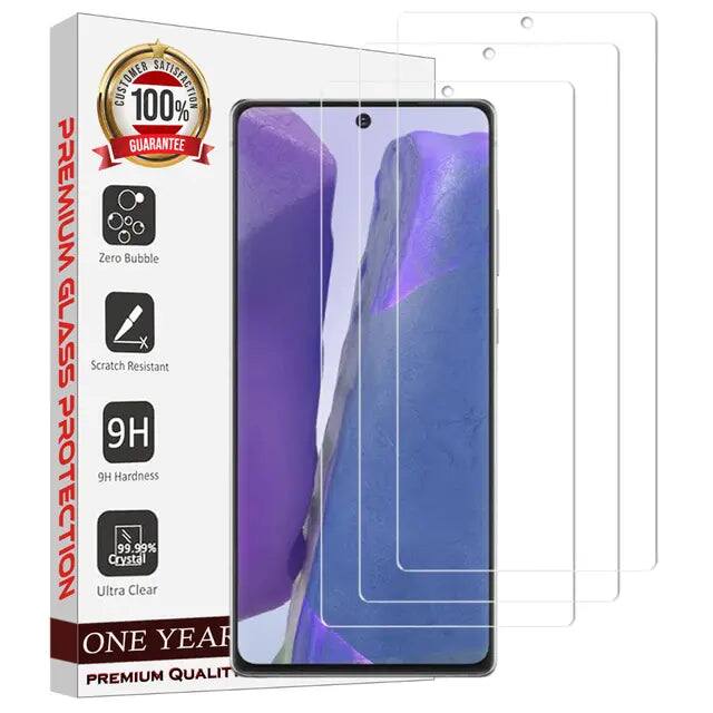 CUSTOMER 100% SATISFACTION GUARANTEE PREMIUM Zero Bubble GLASS Scratch Resistant 9H 9H Hardness PROTECTION ONE Ultra Crystal 99.99% Clear YEAR QUALITY