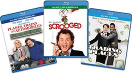 Scrooged/Planes, Trains And Automobiles/Trading Places - Holiday 3 pack Bundle - BLU-RAY