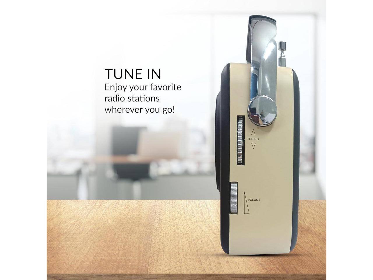 TUNE IN  
Enjoy your favorite radio stations wherever you go!  

TUNING  
VOLUME